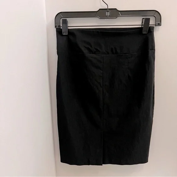IZ BEYER Stretch High Waisted Pencil Skirt-Black - Picture 8 of 8